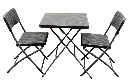 Set Jardin 2 sillas 1 mesa